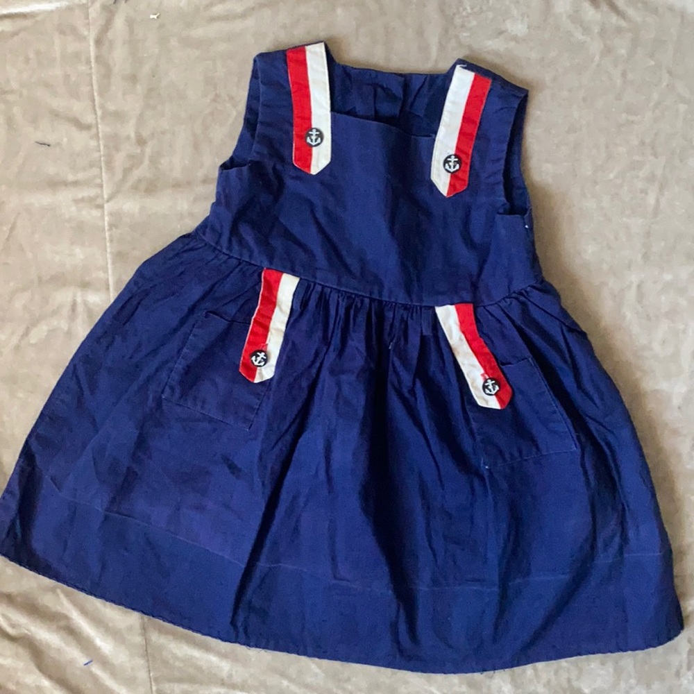 VINTAGE Kate Greenaway Frock “Sailor” Dress